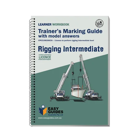 Intermediate Rigging Trainers Marking Guide