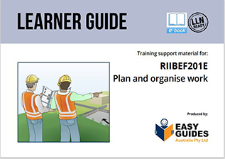 RIIBEF201E Plan and organise work eBook_Cover copy