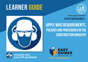 CPCCWHS2001 Apply WHS requirements, policies and procedures in the construction industry product image